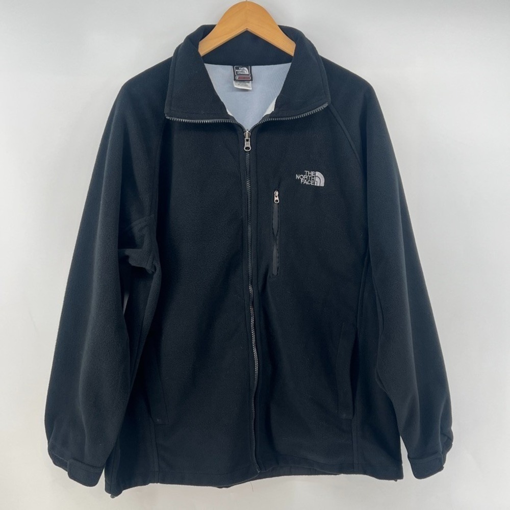 The North Face Men's Full Zip Windbreaker Windstopper Black Jacket Men Size XXL